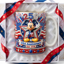 Load image into Gallery viewer, Celebrate 250 Years of Freedom - Personalized USA Coffee Mug for Patriots Coffee Mug PopCulturePrints
