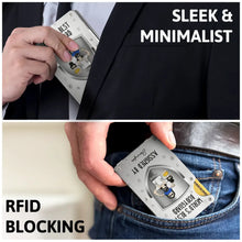 Load image into Gallery viewer, World's Best Bodyguard - Personalized Card Wallet with Money Clip Card Wallet PopCulturePrints
