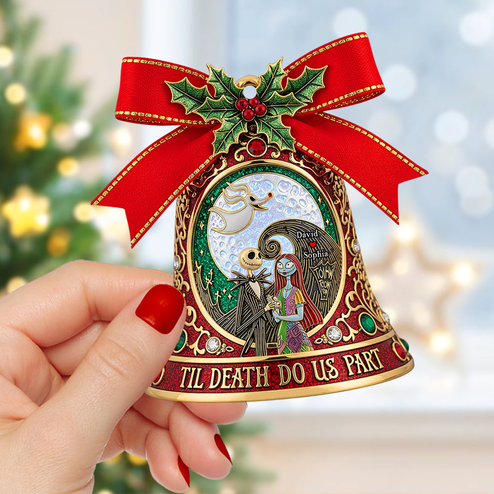 “Til Death Do Us Part” - Gothic Love Christmas Ornament - Custom Personalized Gift for Couples Ornament PopCulturePrints