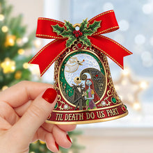 Load image into Gallery viewer, “Til Death Do Us Part” - Gothic Love Christmas Ornament - Custom Personalized Gift for Couples Ornament PopCulturePrints
