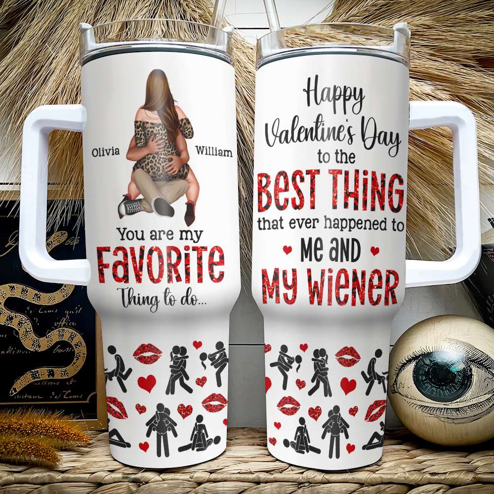 Personalized Couple Tumbler - You Are My Favorite Thing To Do Tumbler Cup PopCulturePrints