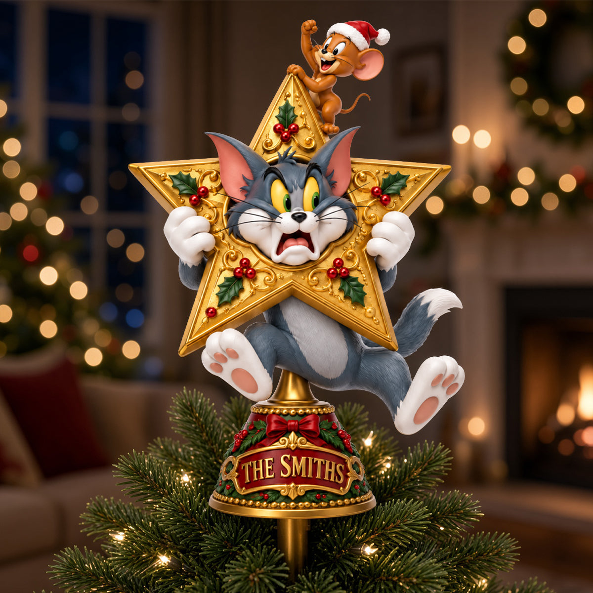 “Star of the Season!” - Playful Acrylic Christmas Tree Topper - Personalized Gifts for Christmas Ornament PopCulturePrints