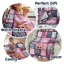 Load image into Gallery viewer, World&#39;s Best Dog Mom Ever - Personalized 3D Effect Fleece Blanket | Unique Gift for Dog Lovers, Moms, and Grandmas Fleece Blanket PopCulturePrints
