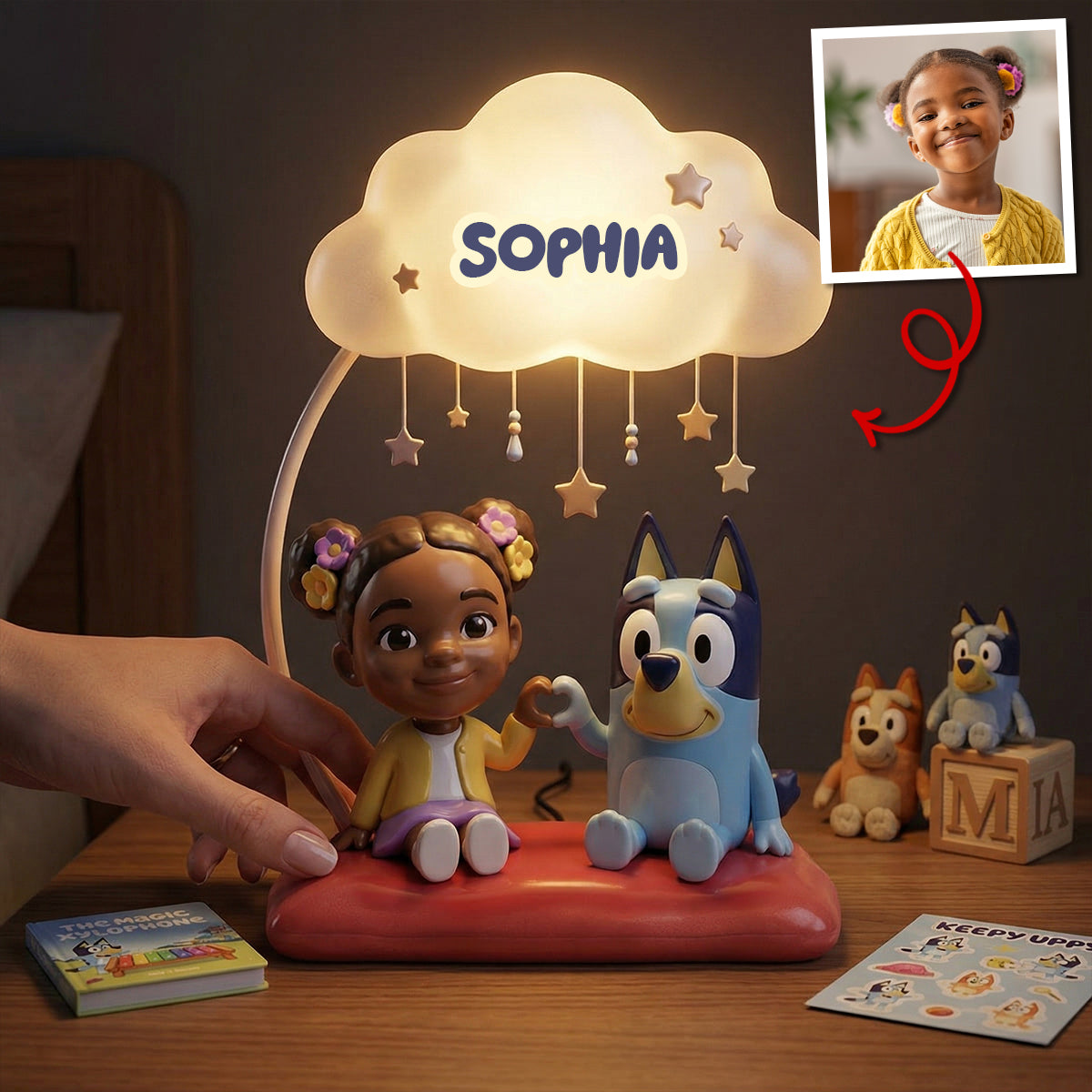 Illuminate Their Imagination - Personalized Lovely Floating Cloud Light Box Light Box PopCulturePrints
