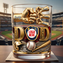Load image into Gallery viewer, “Best Legend Dad Ever” - Personalized Whiskey Glass for Dad, Grandpa, and More Glass PopCulturePrints
