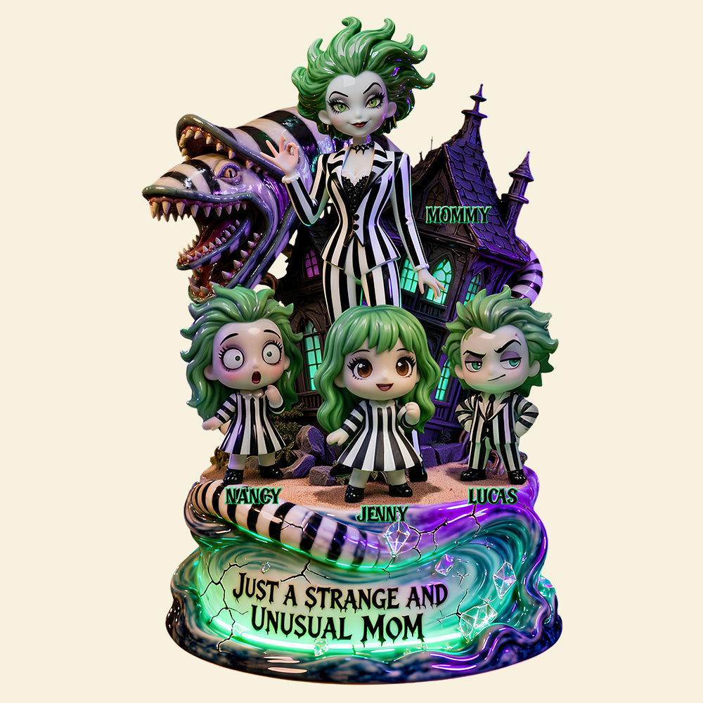 Just A Strange And Unusual Mom - Personalized Charismatic Ghost Mom Acrylic Plaque - Unique Gift for Moms & Grandmas Shaped Plaques PopCulturePrints