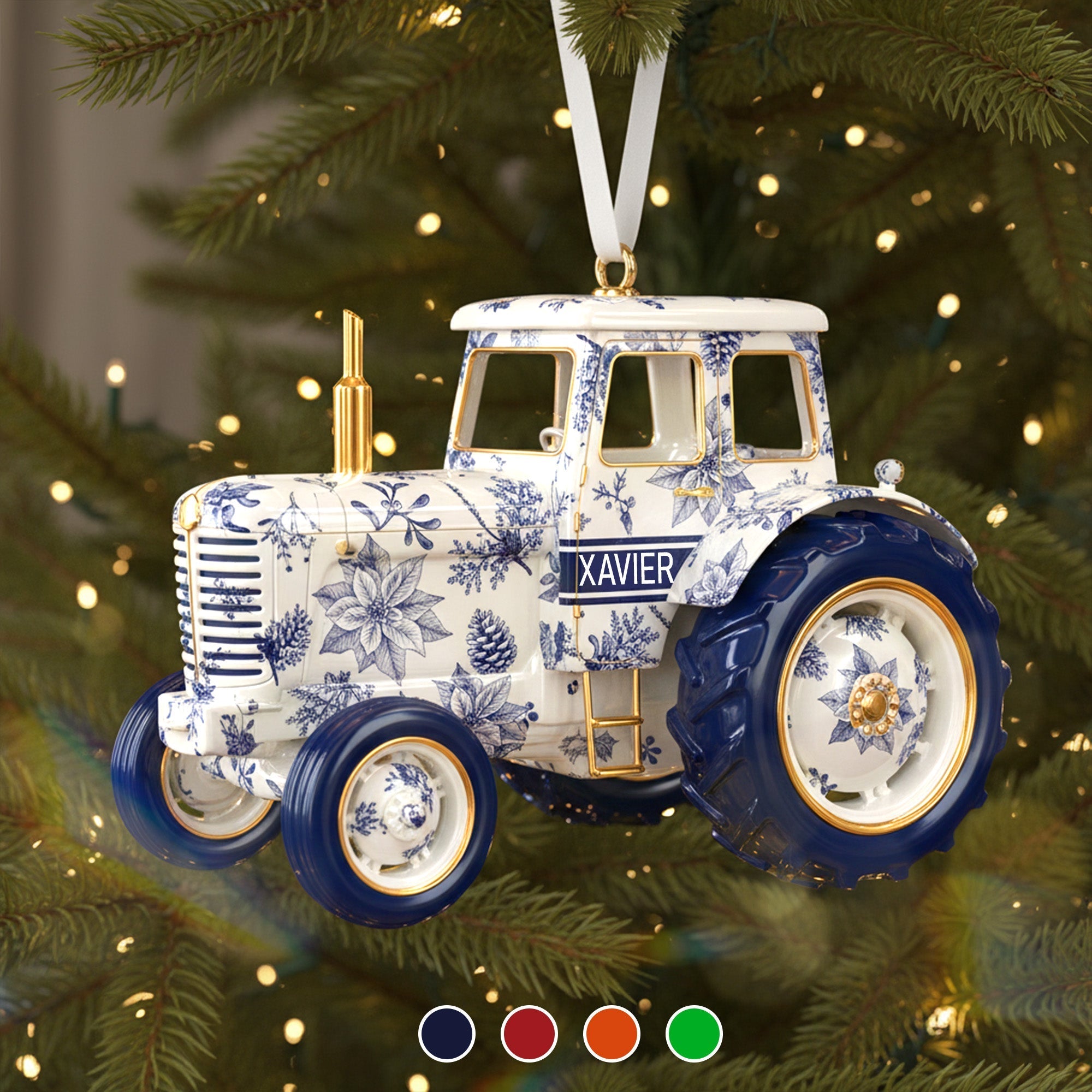 "Celebrate the Spirit of Farming - Personalized Christmas Ornament for Farmers" Ornament PopCulturePrints