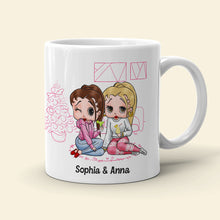 Load image into Gallery viewer, Personalized Sister Cartoon Mug - Custom Quote Christmas Gift Coffee Mug PopCulturePrints
