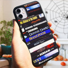 Load image into Gallery viewer, Horror Fans Personalized Phone Case - Horror Novel Book Stack Design
