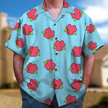 Load image into Gallery viewer, Custom Cartoon Lover Hawaiian Shirt - Floral Muumuu Style Hawaiian Shirts PopCulturePrints
