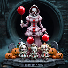 Load image into Gallery viewer, Horror Mama &amp; Her Little Ones - Personalized Acrylic Plaque for Unique Moms Shaped Plaques PopCulturePrints
