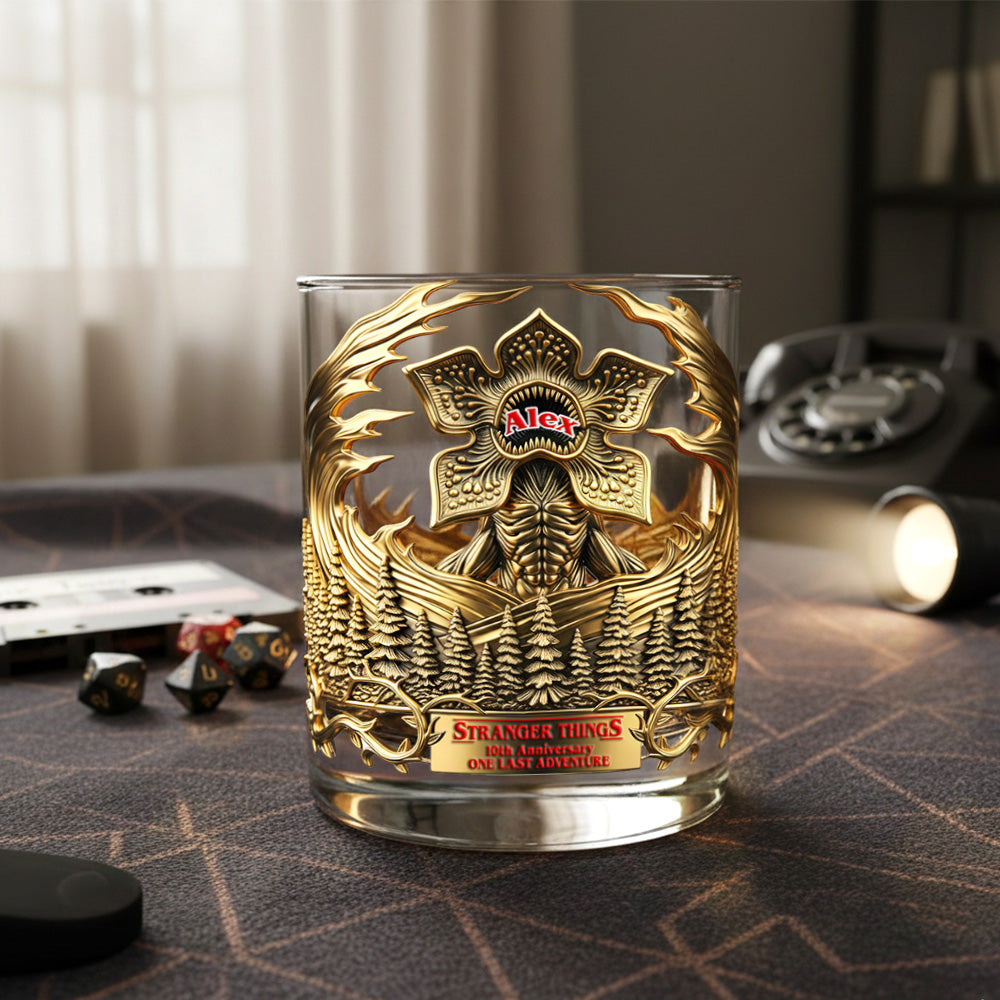 “Unleash Your Inner Beast” - Floral Beast Round Glass - Personalized Gift for Everyone Glass PopCulturePrints
