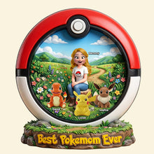 Load image into Gallery viewer, Best Pokemon Mom Ever - Personalized Acrylic Plaque for Mother's Day Shaped Plaques PopCulturePrints
