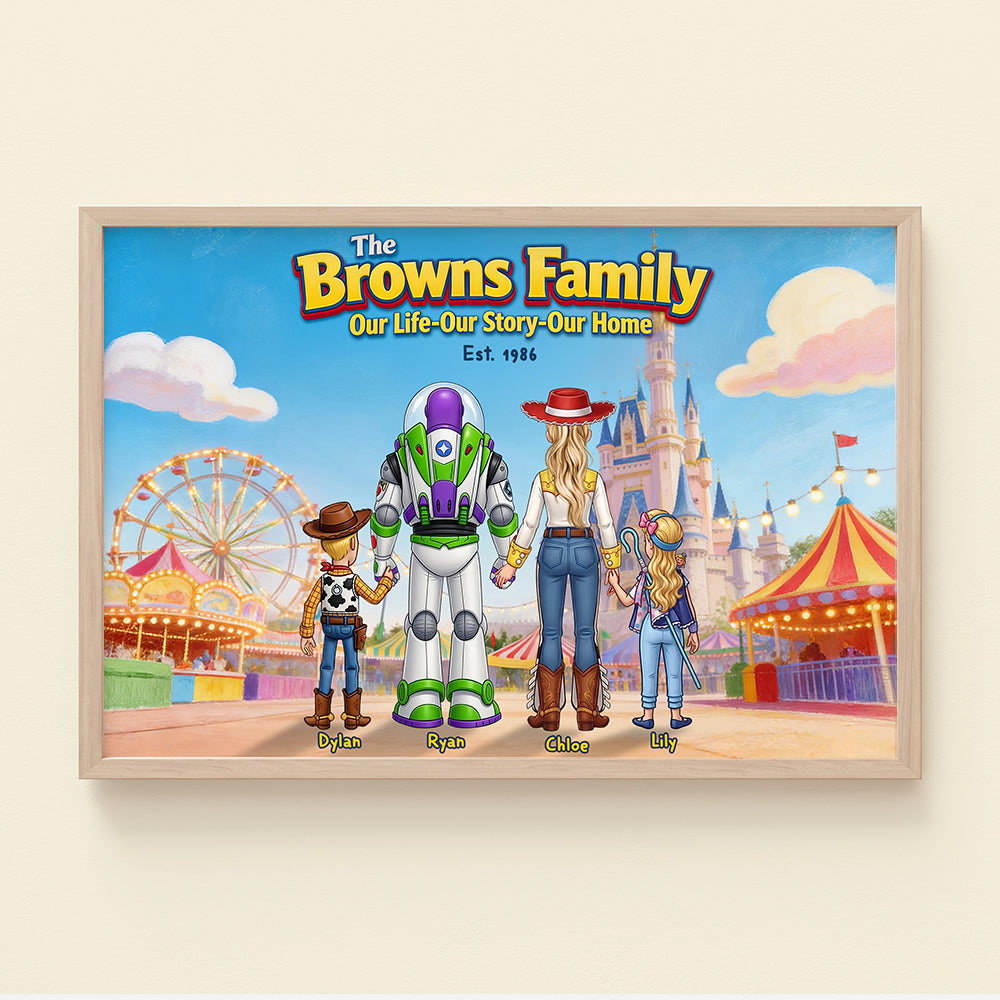 Family Adventure Canvas - A Personalized Journey for Your Loved Ones