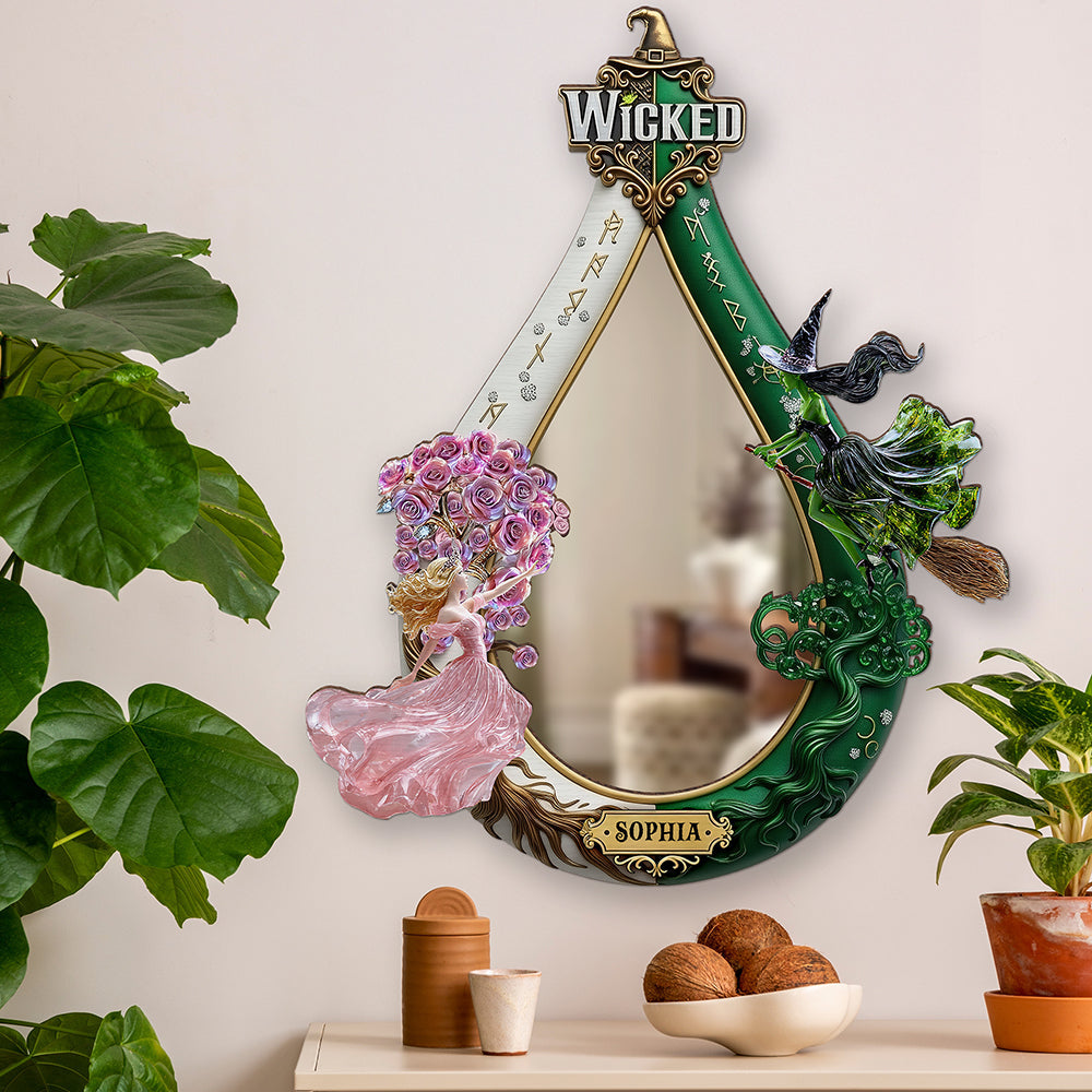 Wickedly Enchanted Flight Mirror - Personalize Your Gift for Musical Fans Mirror PopCulturePrints