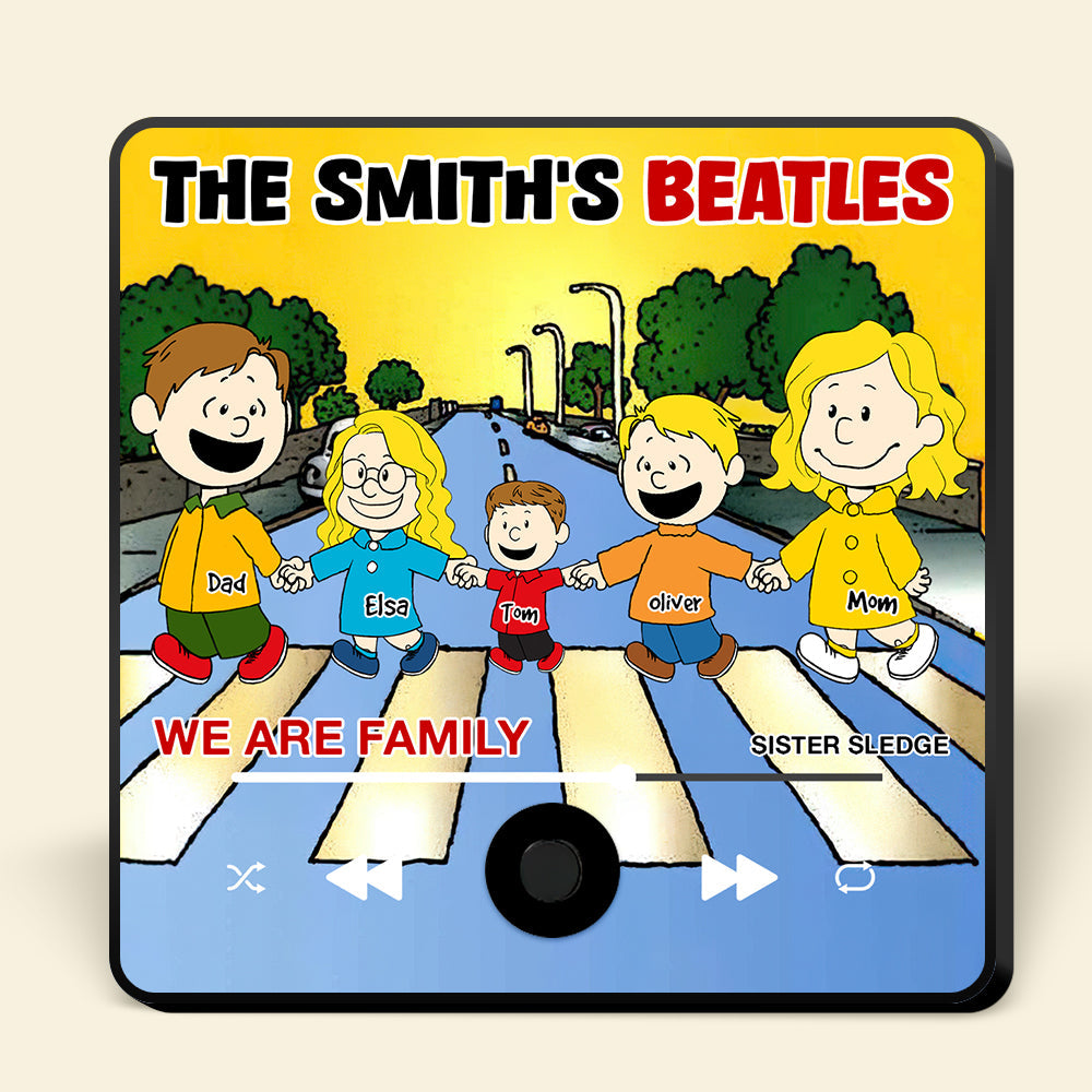 Personalized Family Music Fridge Magnet - We Are Family Design Fridge Magnet PopCulturePrints