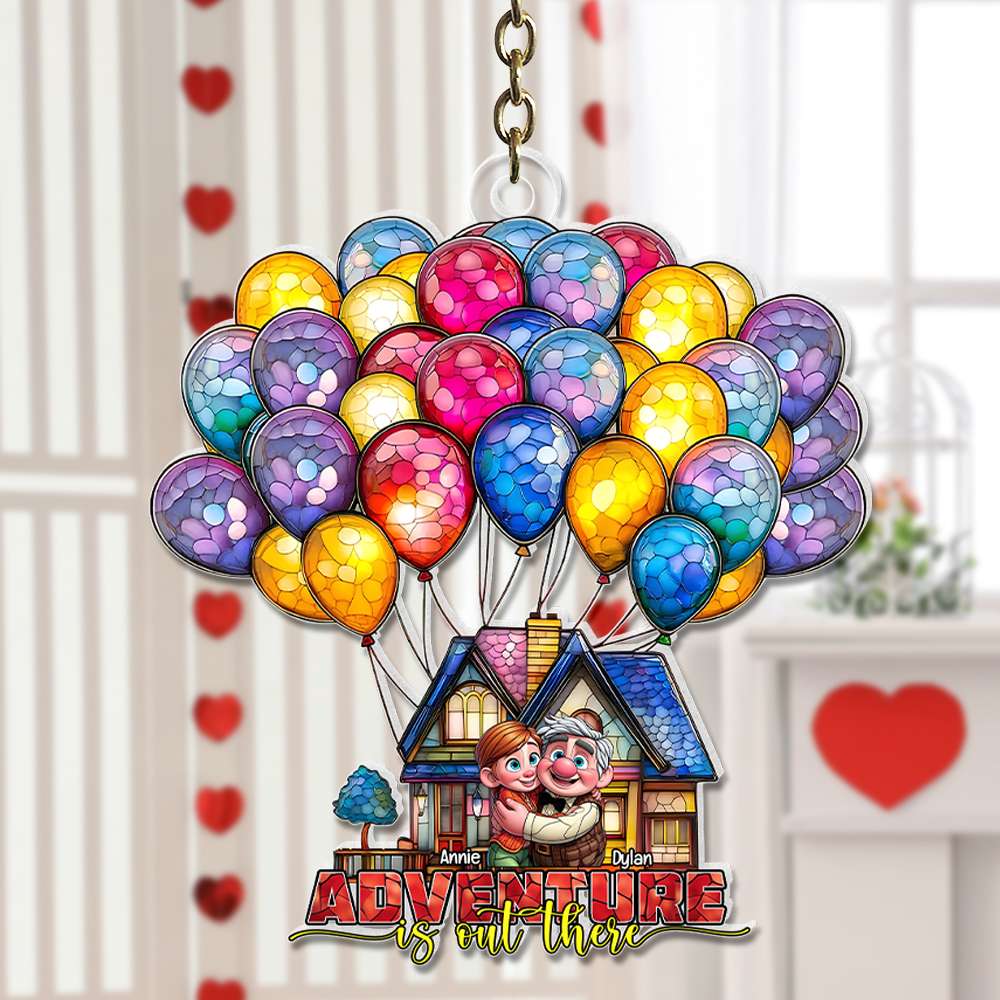 Personalized Couple Adventure Movie Keychain - Custom Valentine's Day Gifts Keychains PopCulturePrints