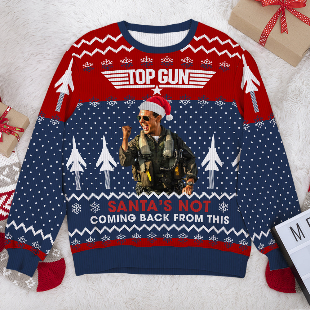 Christmas Action Movie Lovers Ugly Sweater AOP Products PopCulturePrints