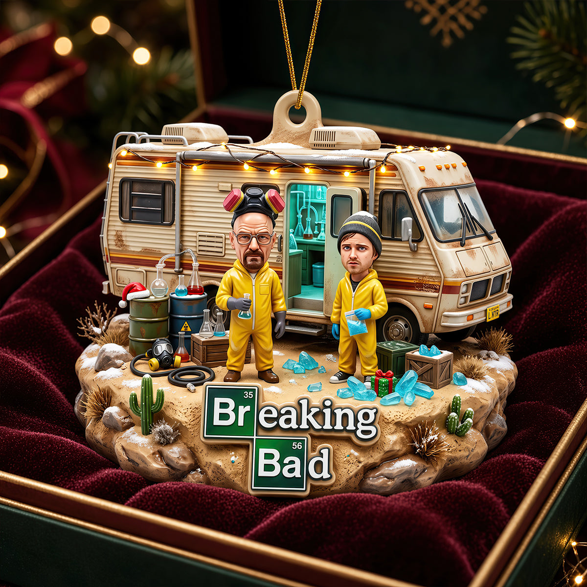 "Say Hello to Adventure" - Risky Business Acrylic Ornament - Personalized Christmas Gifts for Fans of Breaking Bad