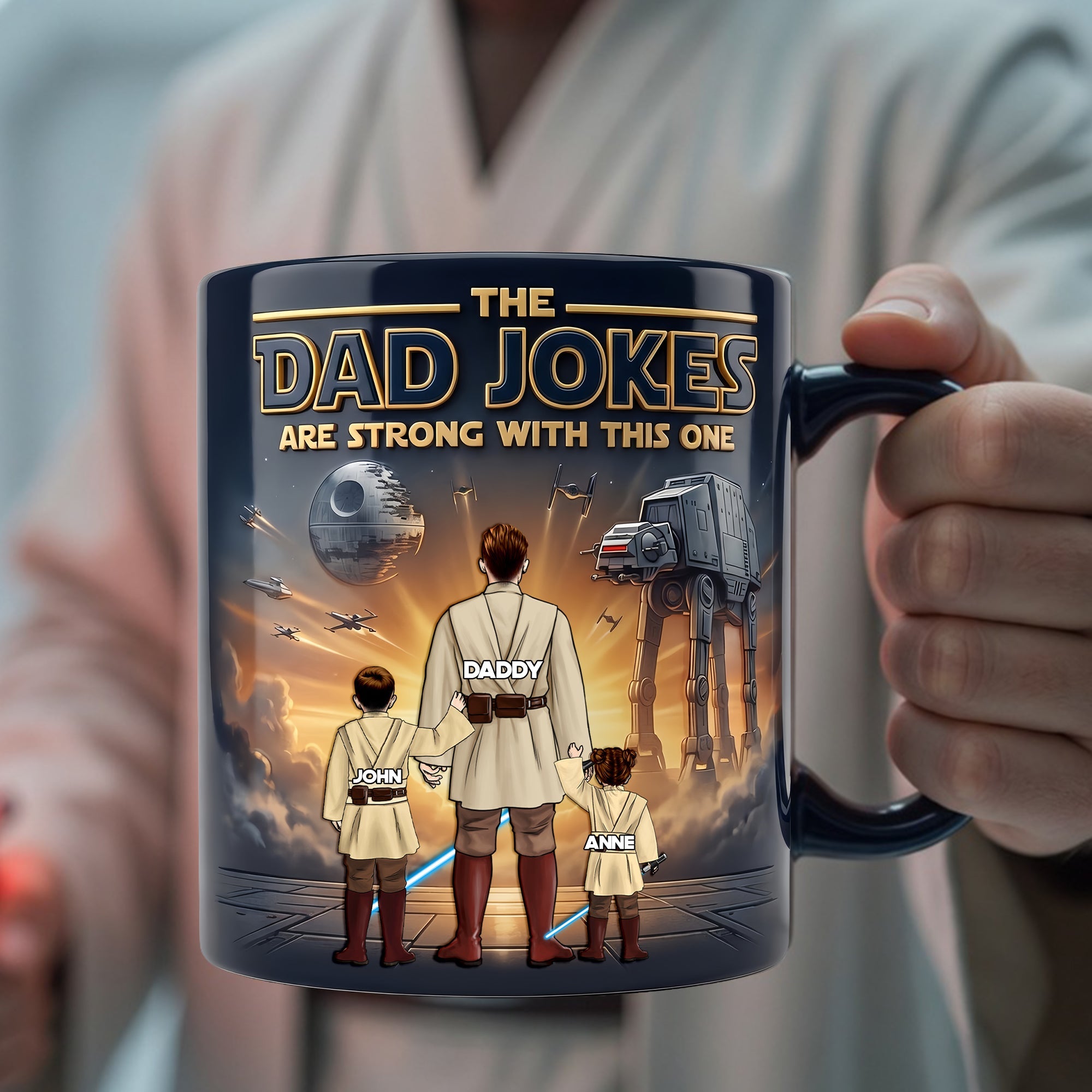 The Dad Jokes Are Strong With This One - Personalized Magic Mug for Dads Coffee Mug PopCulturePrints