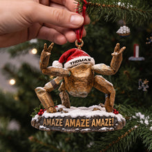 Load image into Gallery viewer, Amaze Amaze Amaze! - Space Alien Christmas Ornament - Personalized Unique Gift for Fun-Loving Friends and Family
