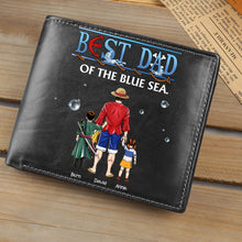 Load image into Gallery viewer, Best Dad of the Blue Sea Personalized PU Leather Wallet Leather Wallet PopCulturePrints

