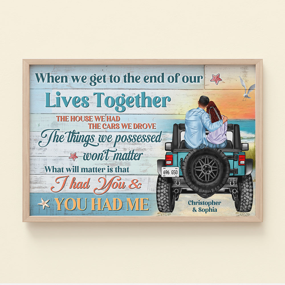 Custom Couple Canvas Art - Romantic Sunset Adventure Gift | Valentine's Day Gifts Poster & Canvas PopCulturePrints