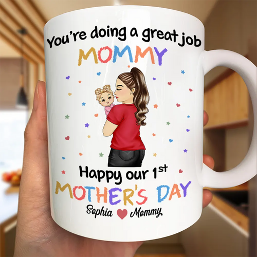 You're Doing A Great Job Mommy - Personalized Mug for Mother's Day Mug PopCulturePrints