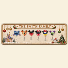 Load image into Gallery viewer, Celebrate Family Joy - Magical Balloon Family Runner Rug - Personalize for Unique Christmas Gifts
