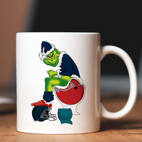 Customizable Funny Football Mug with Team Logo Coffee Mug PopCulturePrints