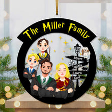 Load image into Gallery viewer, Custom Wizard Family Christmas Ornament
