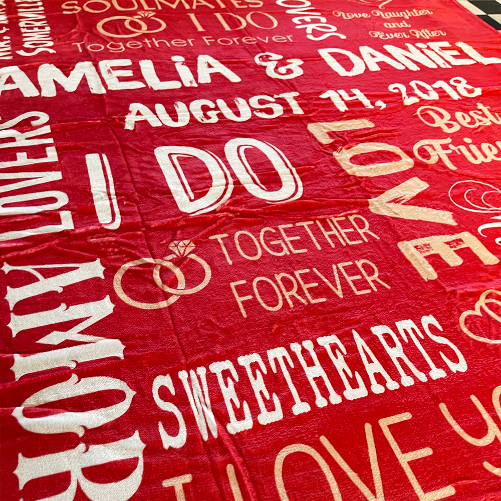 Personalized Soulmate Blanket for Couples - Custom Couple Gift Blanket PopCulturePrints