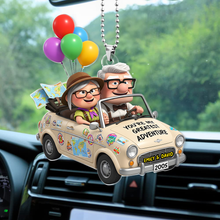 Load image into Gallery viewer, You&#39;re My Greatest Adventure - Personalized Couple Car Ornament Ornament PopCulturePrints
