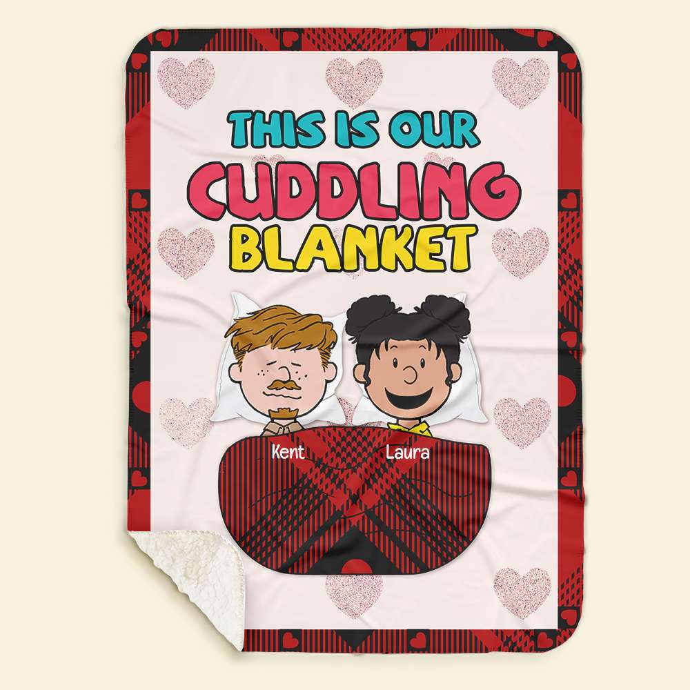 Custom Cuddling Blanket for Couples - Valentine's Gift