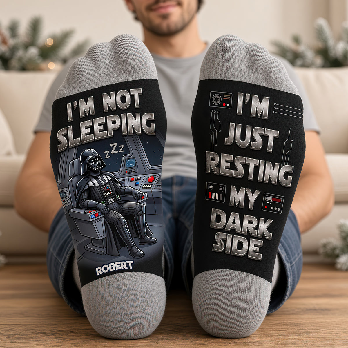 Not Sleeping, Just Resting Socks - Personalized Gift for Film Lovers