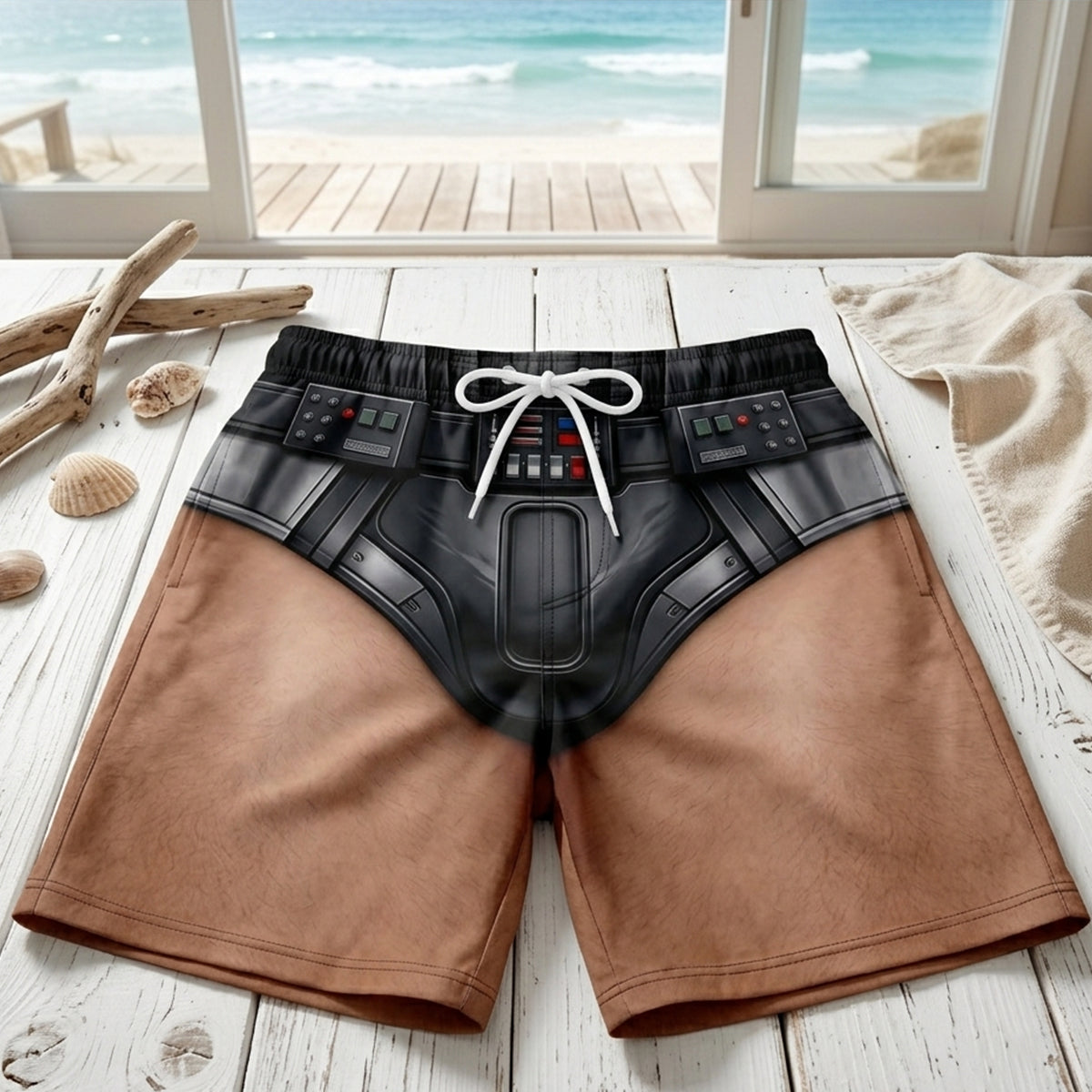 Unleash Your Inner Warrior - Personalized Men's Beach Shorts