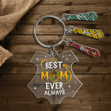 Load image into Gallery viewer, Personalized Best Mom Ever Keychain - Harry Potter Themed
