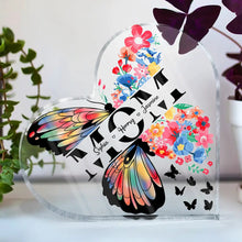 Load image into Gallery viewer, To the Best Mom - Personalized Heart Shaped Acrylic Plaque - Gift for Moms, Grandmas, and Loved Ones Acrylic Plaque PopCulturePrints
