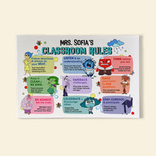 Load image into Gallery viewer, Personalized Classroom Rules Poster for Teachers - Custom Name Decor Poster &amp; Canvas PopCulturePrints
