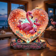 Load image into Gallery viewer, “Mom, You're Flamazing!” - Personalized Flamingo Light Box for Mothers Light Box PopCulturePrints
