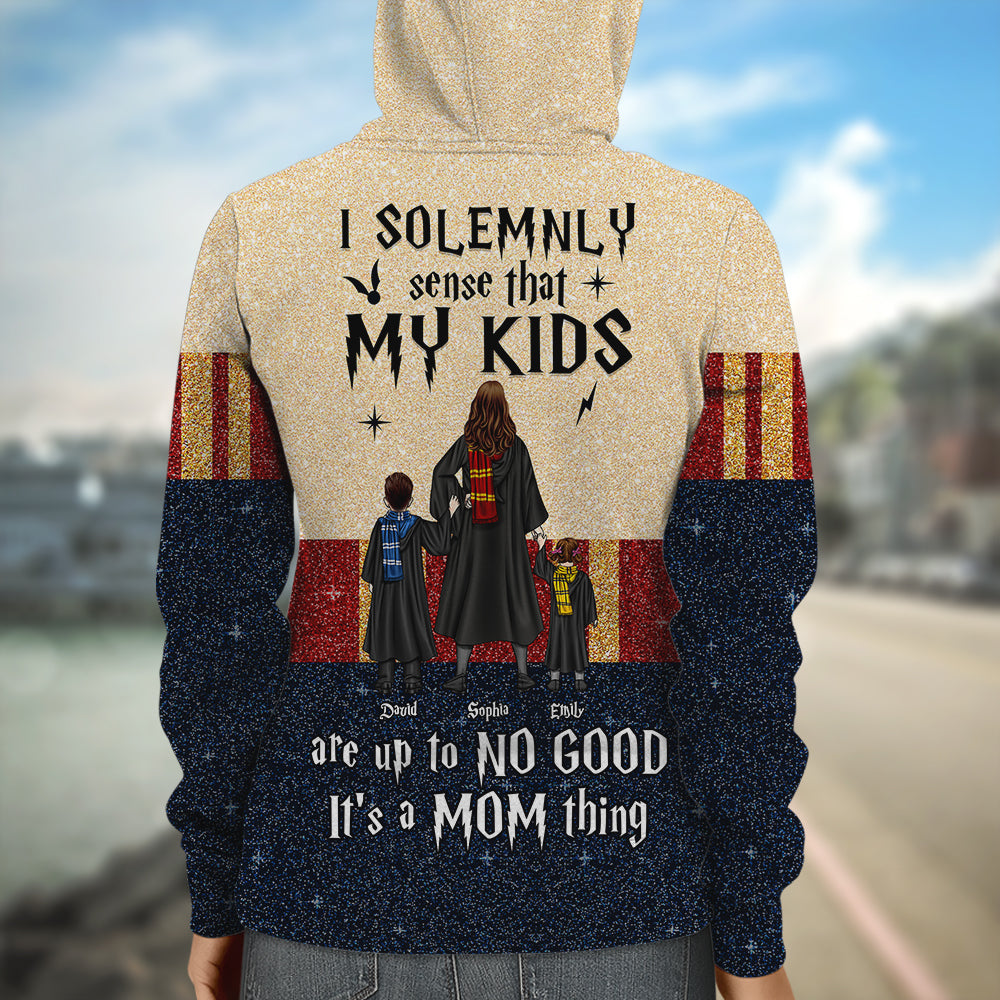 Personalized Harry Potter Mom T-Shirt - I Solemnly Sense That My Kids Are Up to No Good