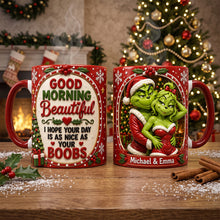 Load image into Gallery viewer, Couple Christmas Coffee Accent Mug - Personalized Gifts For Couple 02NATN070926 Coffee Mug PopCulturePrints
