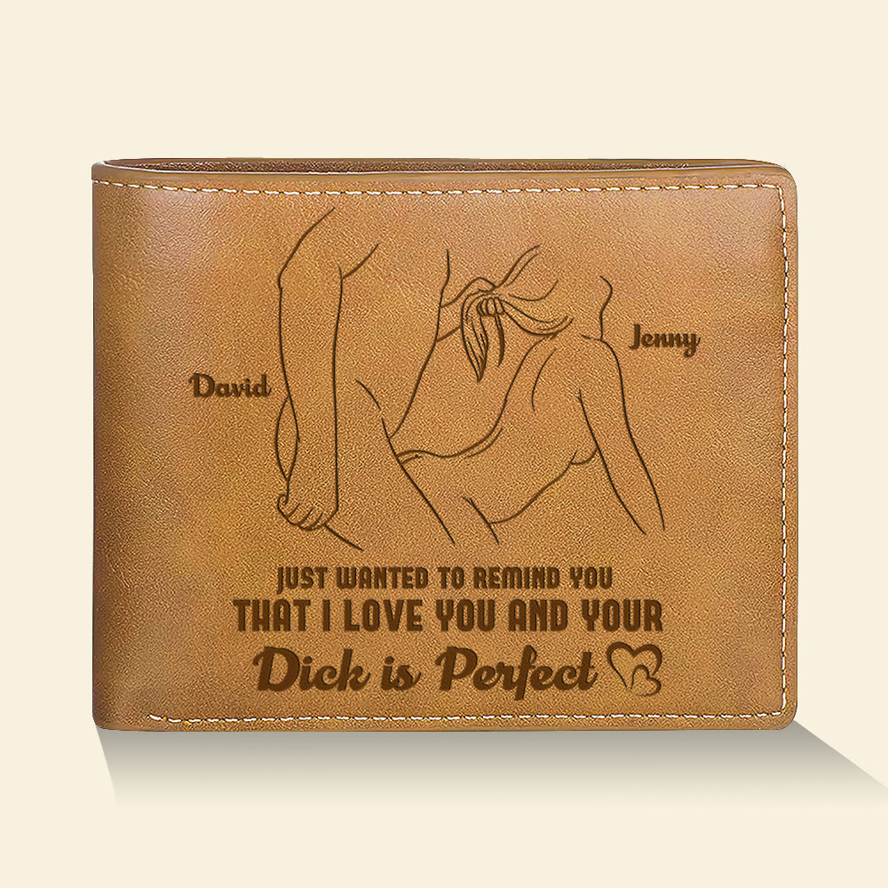 Personalized Couple PU Leather Wallet - I Love You Gift Leather Wallet PopCulturePrints