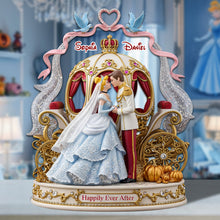 Load image into Gallery viewer, Happily Ever After - Personalized Fairy Tale Couple Plaque Shaped Plaques PopCulturePrints
