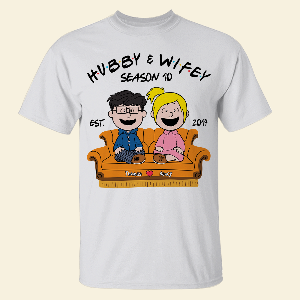 Personalized Couple Sweatshirt - Dad and Mom Season 10 Shirts PopCulturePrints