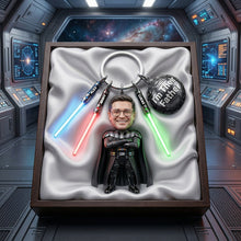 Load image into Gallery viewer, “I'm Their Father” - Custom Photo Acrylic Tag Keychain - Personalized Gift for Dads and Grandpas Keychains PopCulturePrints
