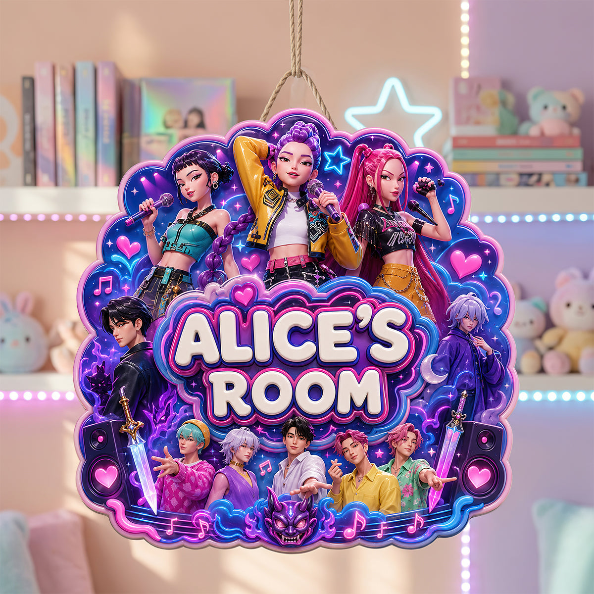 “Transform Your Space with Personalized Magic” - Crystal-style Stage Acrylic Sign - Custom Gift for Friends, Family & Fans Acrylic Sign PopCulturePrints