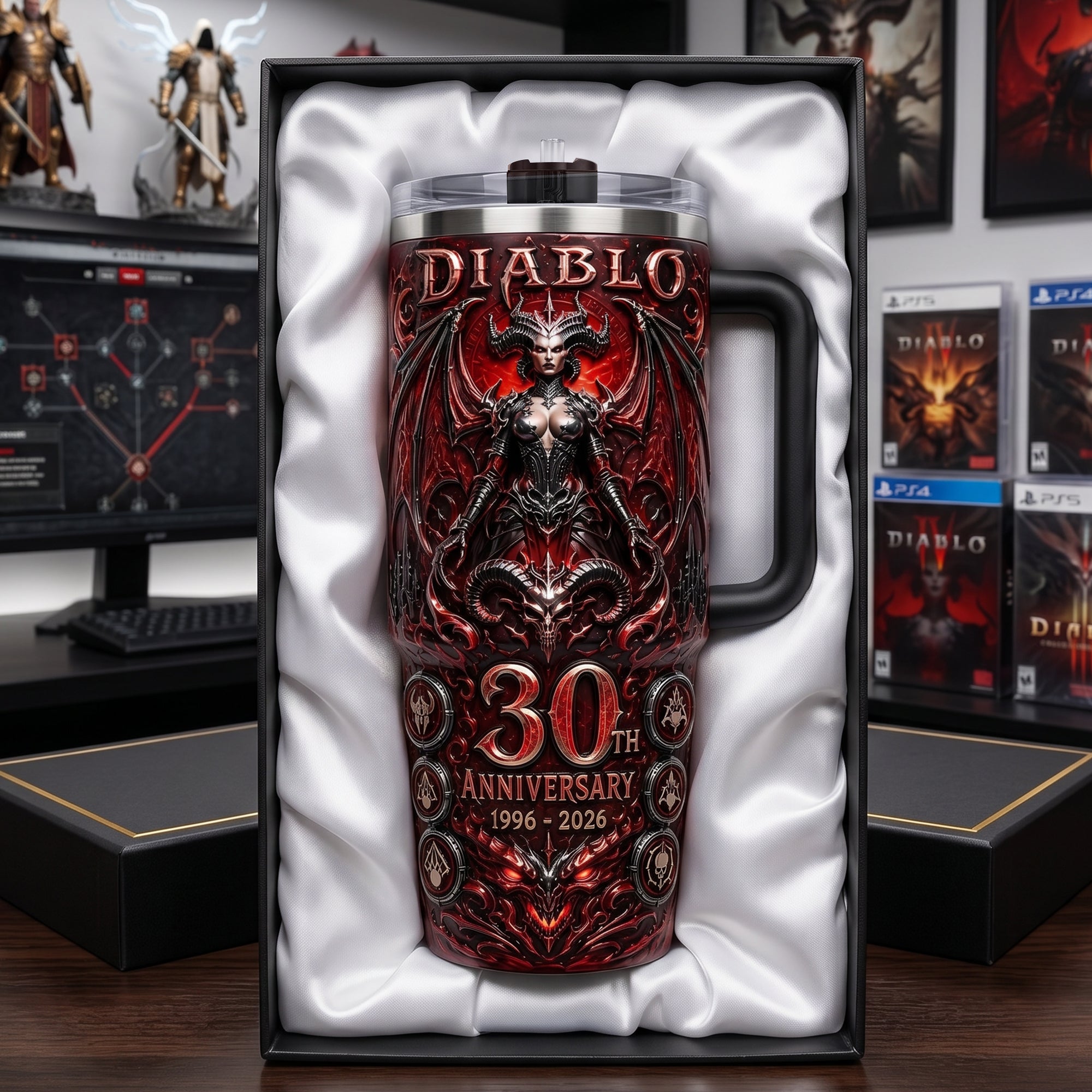 Unlock the Power of Personalization - Evil Lord 40oz Tumbler With Handle