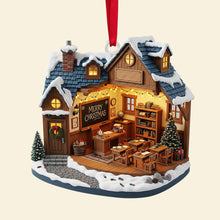 Load image into Gallery viewer, “Celebrate Teaching Excellence with a Personal Touch” - Teacher Miniature Classroom Ornament - Personalized Gift for Educators Ornament PopCulturePrints
