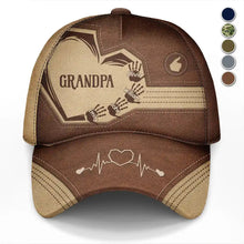 Load image into Gallery viewer, Grandpa&#39;s Love: Personalized Classic Cap - Custom Gift for Grandpa, Dad, Father, and Grandkid Classic Cap PopCulturePrints
